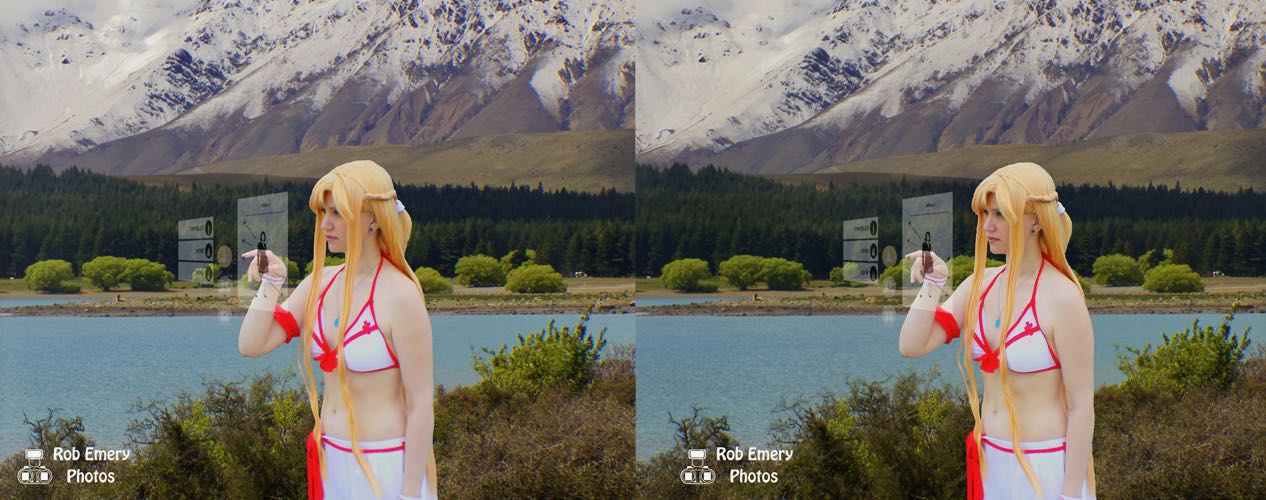 Asuna checking her game menu